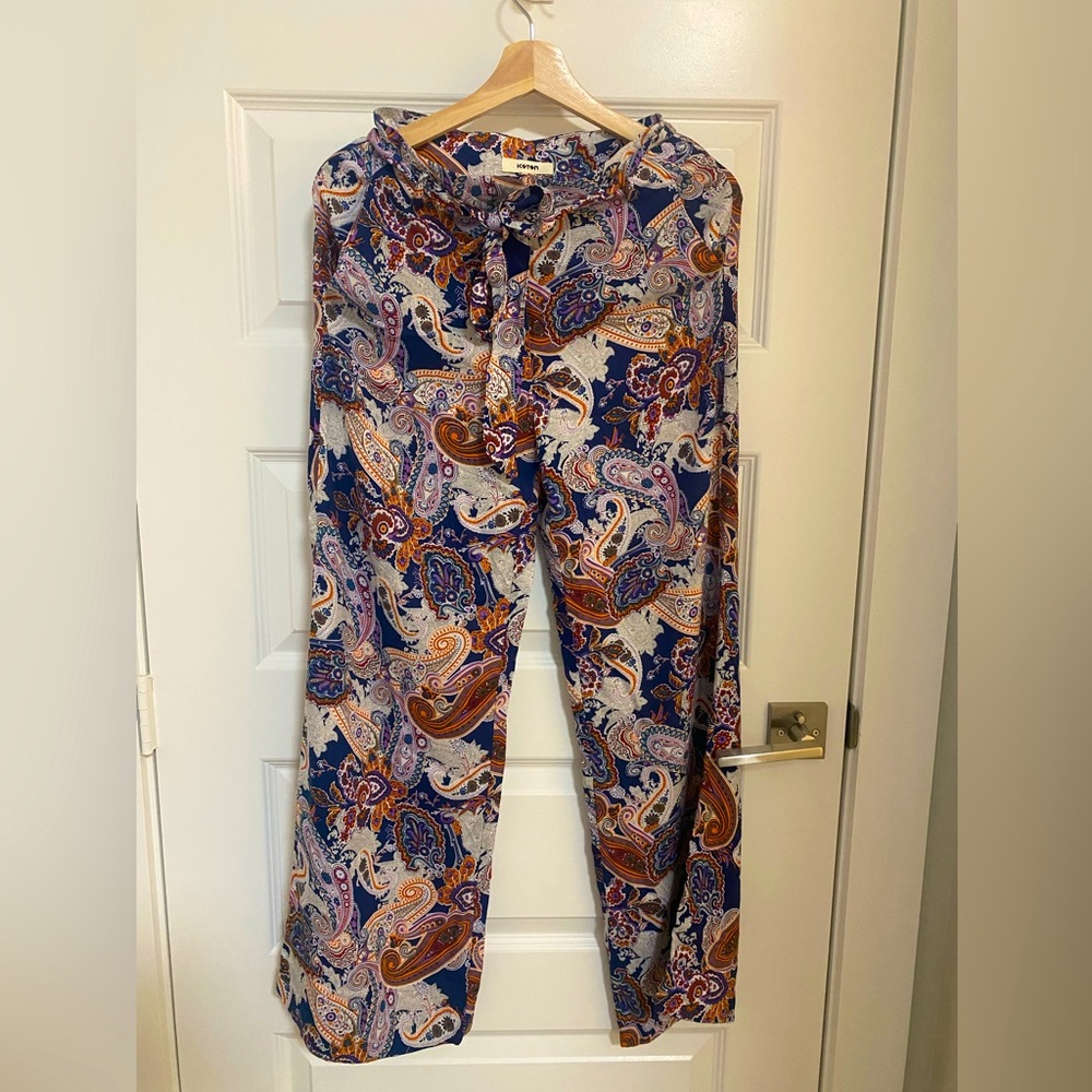 Paisley print Pants Size EUR 36 (size S)